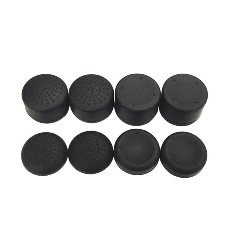 8Pcs Black Silicone Thumb Stick Grip Cover Caps for PS4 & Xbox One Controller US